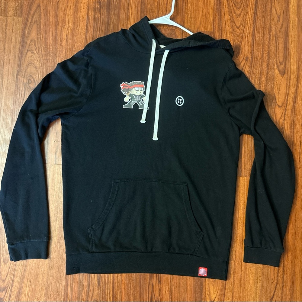 Marine Layer Black Graphic Pullover Andy Hoodie for Men Size M
